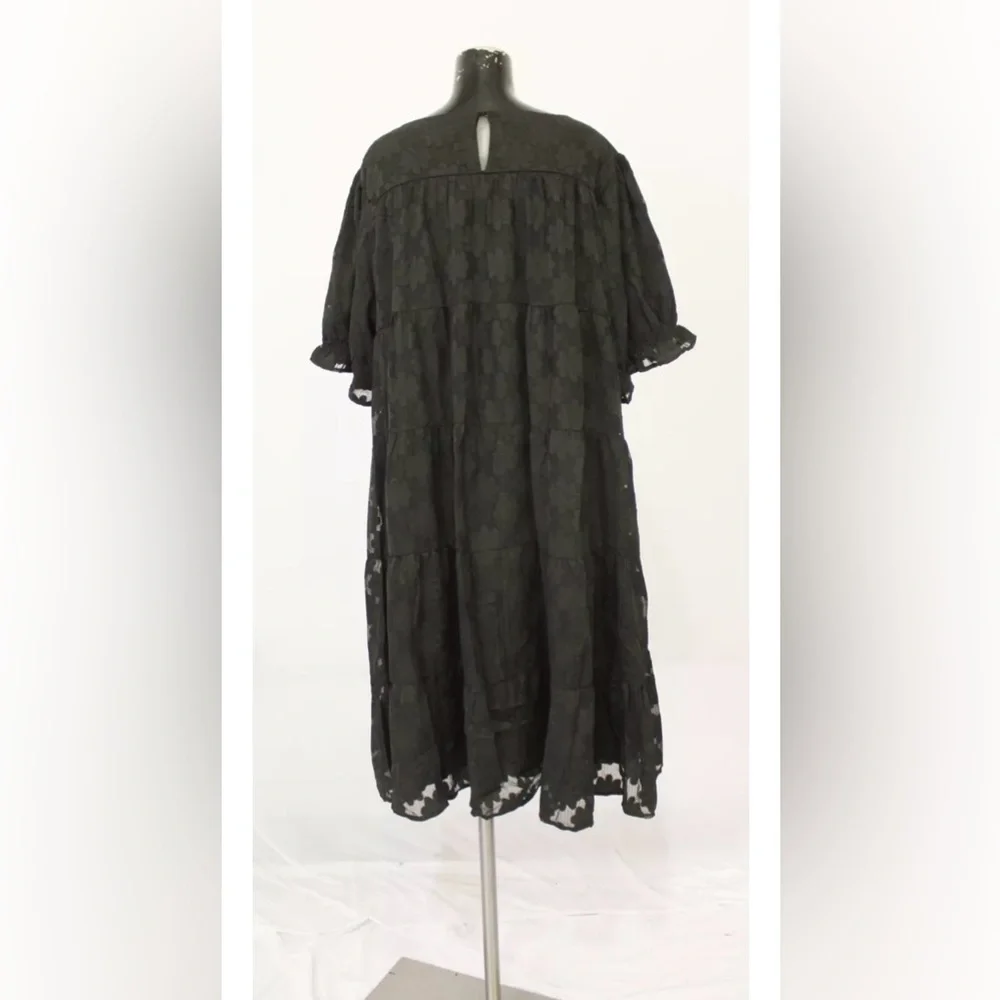 Polagram Women's Plus Raving About You Floral Dress LV5 Black Size 3XL - Picture 4 of 4